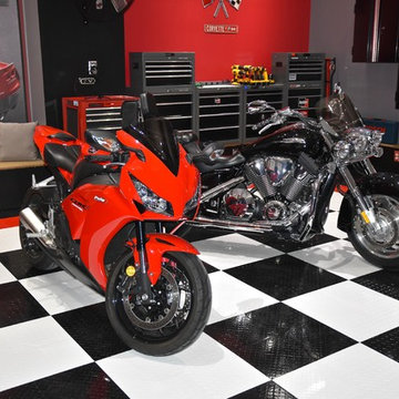 Awesome Home Garage Makeover with RaceDeck® Garage flooring
