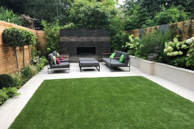 Medium sized contemporary garage in London.