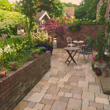 Barn conversion country garden