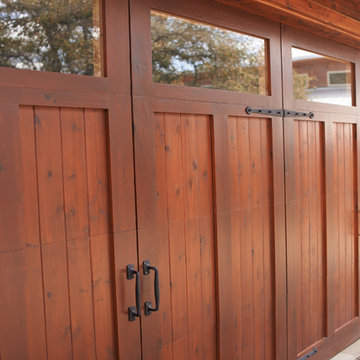 Beautiful Luxe Wood Garage Door