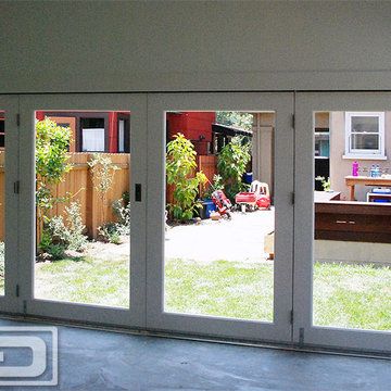 Bi-Folding Doors Custom-Made for a Garage Converted to Home Office located in OC