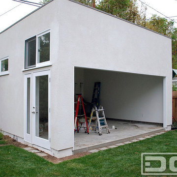 Bifolding Garage Door Conversion Project in a Minimalistic Design Style