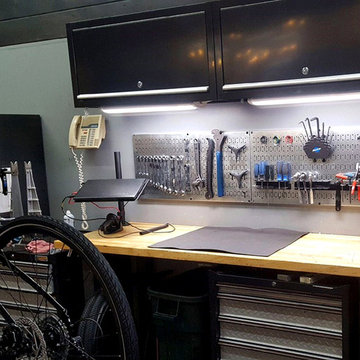 Bike Shop Garage Pegboard Tool Organization!