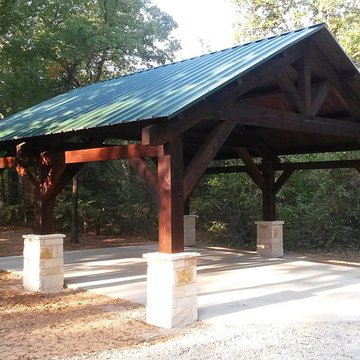 Cedar Carport In Pilot Point, Texas - Plans Available!