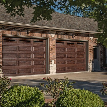 CHI 4216 Walnut Woodtone Garage Door