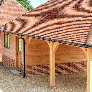Classic Roof on Oak Framed Car Port