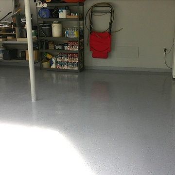 Cleaned and Painted Garage Floor