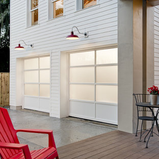 Inspiration for a mid-sized country detached two-car garage remodel in Orlando