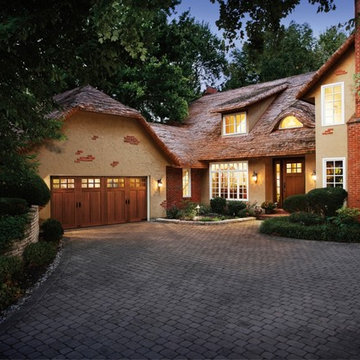 Clopay Canyon Ridge Collection Faux Wood Carriage House Garage Door