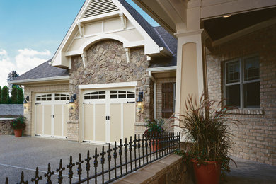 Photo of a medium sized traditional attached double garage in Other.