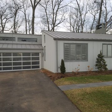 Contemporary Frosted Glass Garage Door