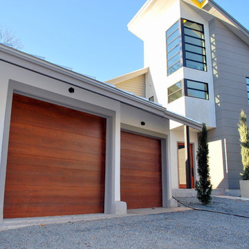 Contemporary Garage Doors in a Minimalist Style by Cowart Door Systems