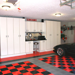 Inspiration for a timeless two-car garage remodel in Cincinnati