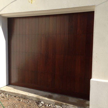 Cowart Door - Another Contemporary Mahogany Garage Door Project