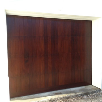 Cowart Door - Another Contemporary Mahogany Garage Door Project