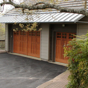 Craftsman Door w/ Frosted Square Windows by Cowart Door Systems
