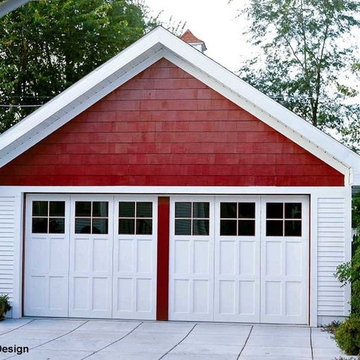 Craftsman Door w/ Simulated Center Post by Cowart Door Systems