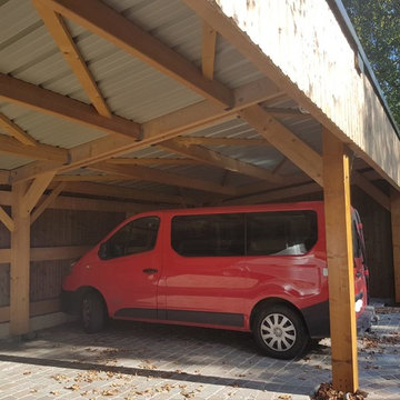 Création d'un abri pour voitures / deux roues et un atelier à Bailleau l'Evêque