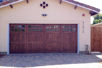 This is an example of a medium sized attached double garage in San Francisco.