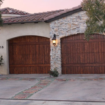 Custom Crafted Tuscan Style Garage Doors