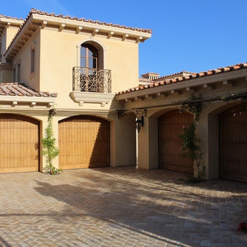 Custom Crafted Tuscan Style Garage Doors