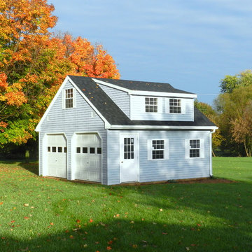 Custom Two Car Garage with Attic & Dormer