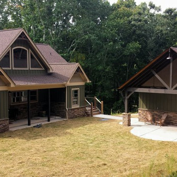 Dahlonega Rustic Mountain Home-Detached Garage & Amenity Area
