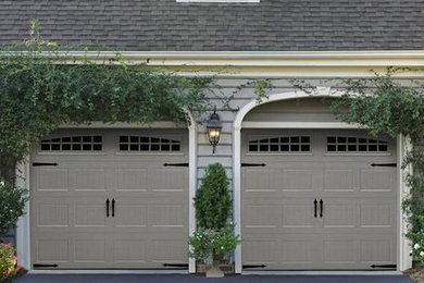 This is an example of an attached double garage in Phoenix.