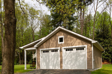 Inspiration for a mid-sized detached two-car garage remodel in DC Metro