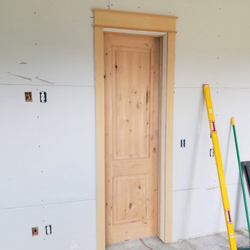Door Install & Custom Trim with Crown - Garage Access - After