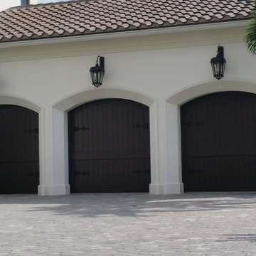 Eden Coast Custom Stained Garage Doors