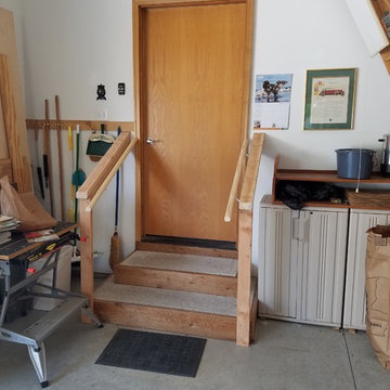 Entry steps from garage into house