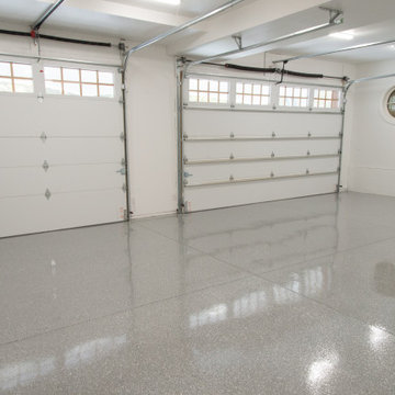 Epoxy flooring in garage