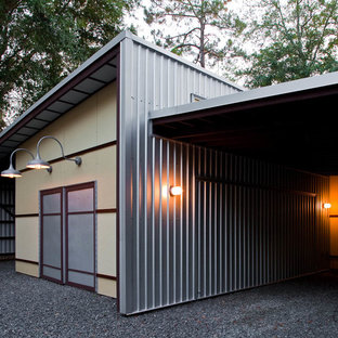 Inspiration for a mid-sized contemporary detached garage workshop remodel in Jacksonville