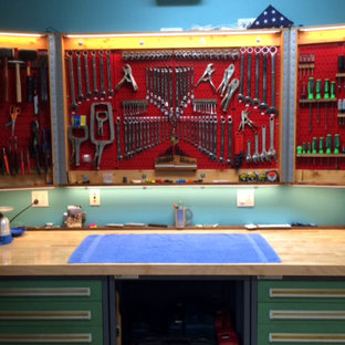 Folding Pegboard Cabinet Doors with Wall Control Red Metal Pegboard