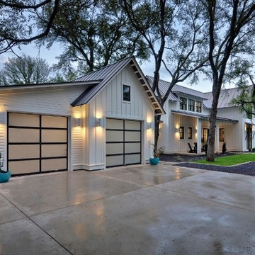 Frosted Full-View Garage Doors by Cowart Door