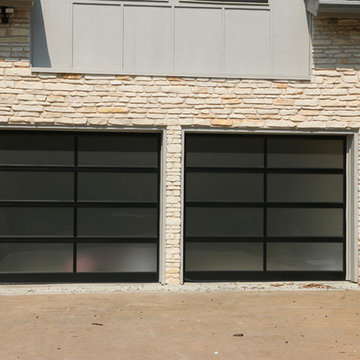 Full-view overhead garage doors