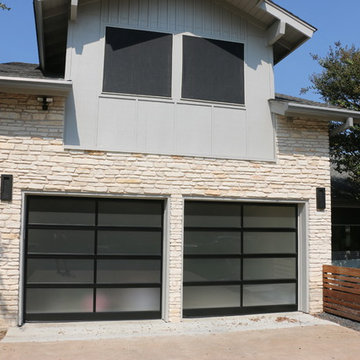 Full-view overhead garage doors