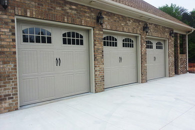 This is an example of a medium sized attached carport in Other with three or more cars.
