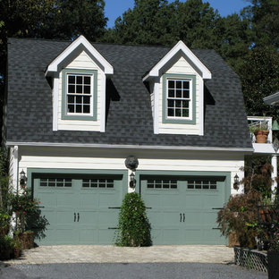 Green Garage Door Houzz