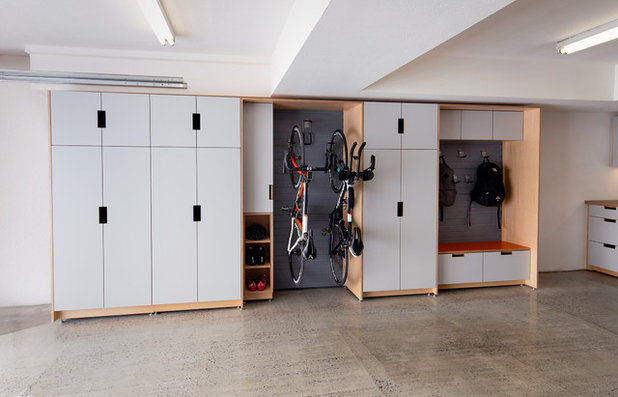 Contemporary Garage by Doolittle Design Co.