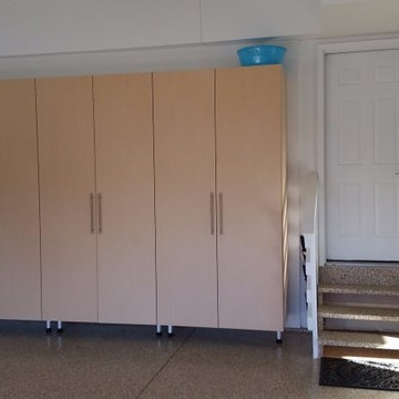 Garage Cabinets and Quartszite Epoxy Floor in Naperville, IL