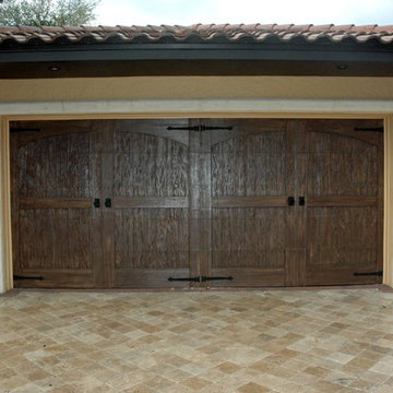 Garage Door in  Pecky & Clear Cypress