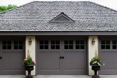Design ideas for a medium sized traditional detached double carport in Denver.