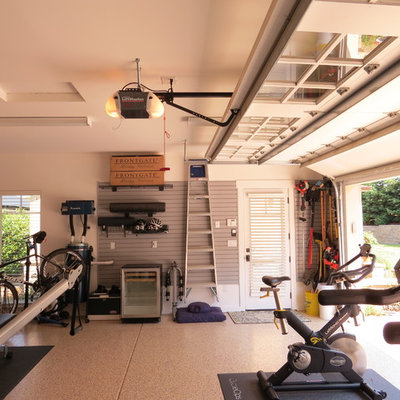 Garage - mid-sized traditional attached garage idea in San Francisco