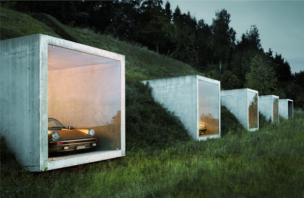 Modern Garage by Peter Kunz Architektur