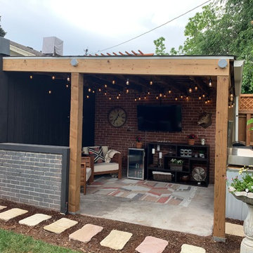 Garage to Outdoor Entertainment Space