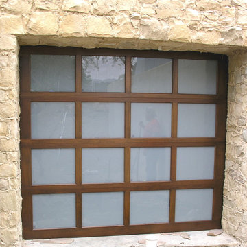 Glass And Aluminum Framed Garage Doors