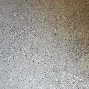 Gray Epoxy Garage Floor with Flakes