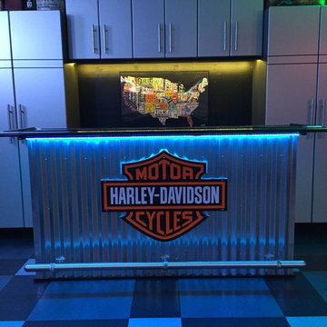 Harley garage man cave